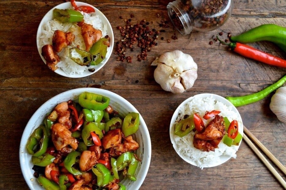 Sichuan Spicy Three Pepper Chicken - chilis, by cwww5.fioekdjsdas.cf