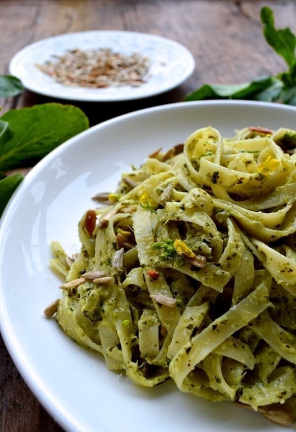choy-sum-pasta