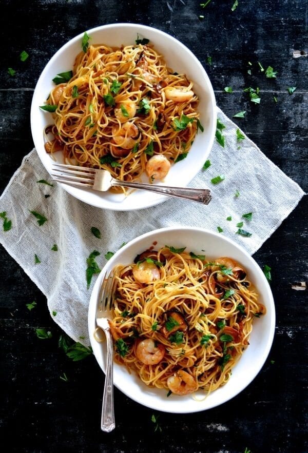 Soy Sauce Butter Pasta with Shrimp and Shiitakes by cwww5.fioekdjsdas.cf