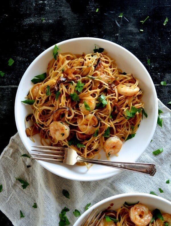 Soy Sauce Butter Pasta with Shrimp and Shiitakes by cwww5.fioekdjsdas.cf