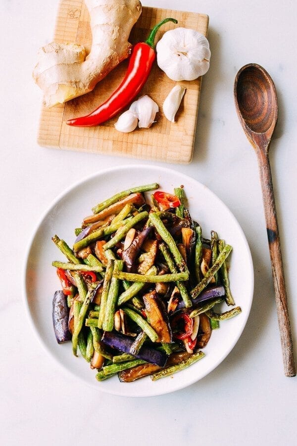 Chinese Vegan Recipes - Eggplant String Bean Stir-fry, by cwww5.fioekdjsdas.cf