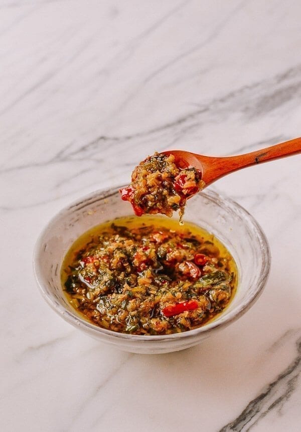 Ginger Scallion Oil with Chilies Recipe