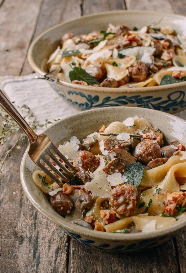 Winter Pasta with Mushrooms, Sausage Meatballs, Walnuts & Crispy Sage, by cwww5.fioekdjsdas.cf
