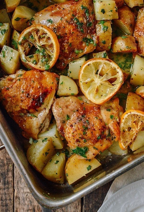 Roasted Lemon Chicken Thighs with Potatoes, by cwww5.fioekdjsdas.cf