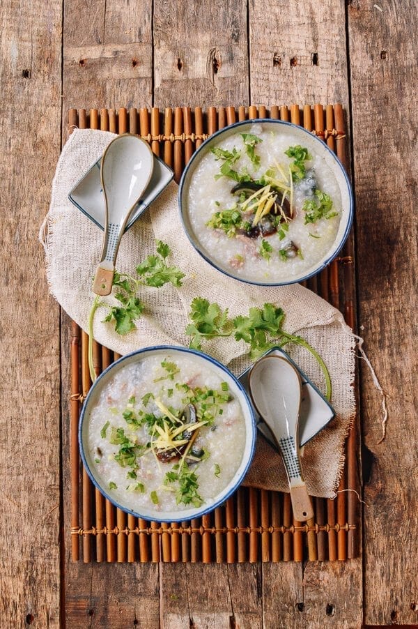 Cantonese congee with pork, thousand year old egg, ginger, and cilantro, by cwww5.fioekdjsdas.cf