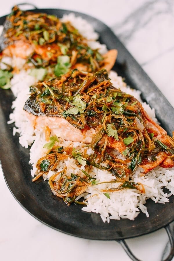 Crispy Scallion Ginger Salmon, by cwww5.fioekdjsdas.cf