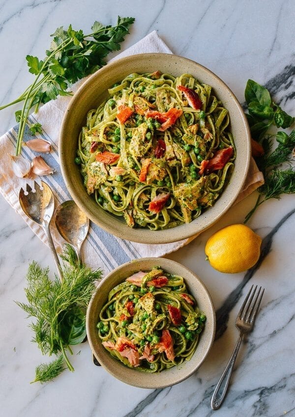Salmon Pasta with Green Goddess Pesto, by cwww5.fioekdjsdas.cf