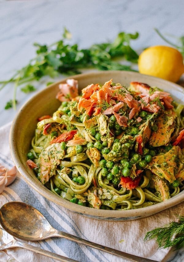 Salmon Pasta with Green Goddess Pesto, by cwww5.fioekdjsdas.cf