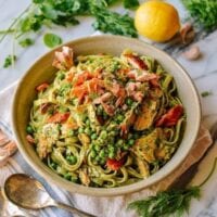 Salmon Pasta with Green Goddess Pesto, by cwww5.fioekdjsdas.cf