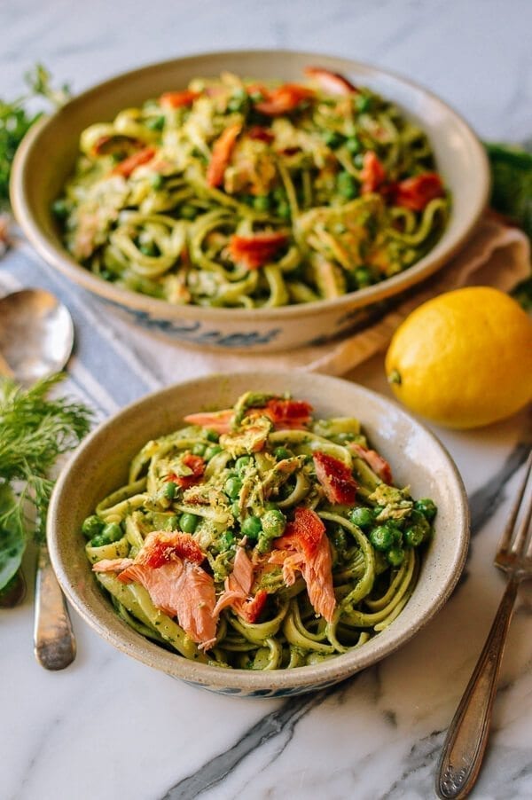 Salmon Pasta with Green Goddess Pesto, by cwww5.fioekdjsdas.cf