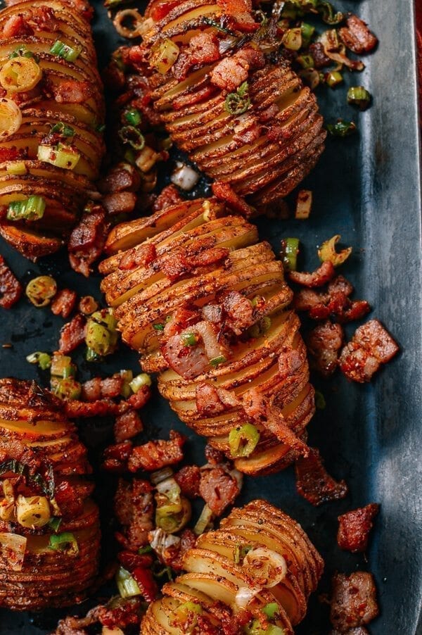 Crispy Hasselback Potatoes with Spicy Bacon Scallion Relish, by cwww5.fioekdjsdas.cf