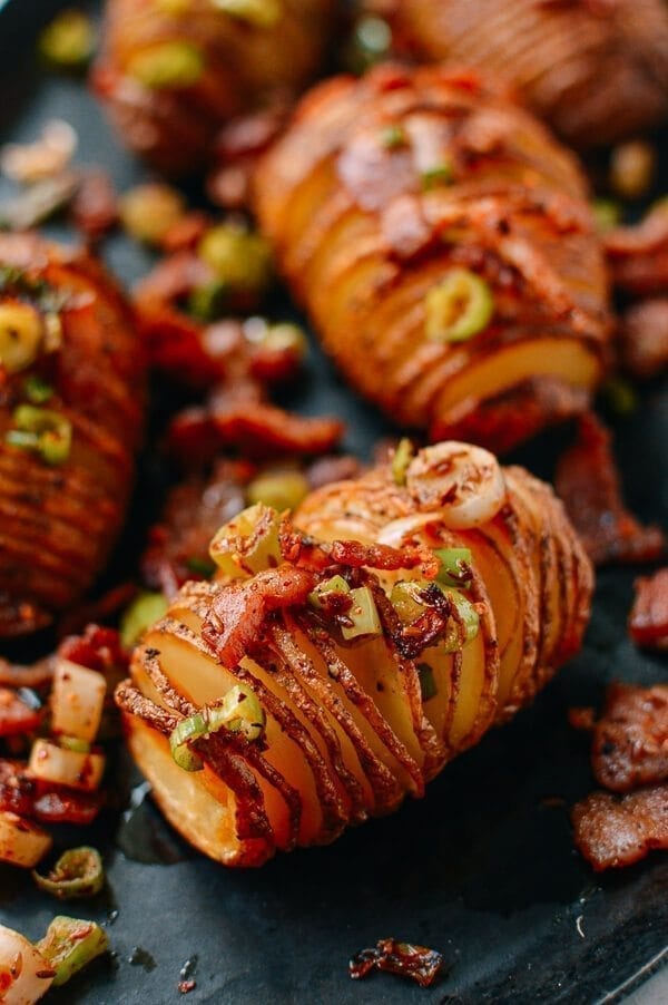 Crispy Hasselback Potatoes with Spicy Bacon Scallion Relish, by cwww5.fioekdjsdas.cf