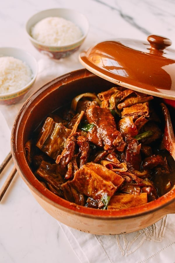 Pork Rib Stew with Foo Jook and Chee Hou Sauce