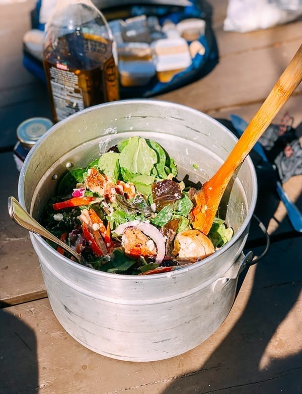 Spring Mix Salad with Goat Cheese and Seared Chicken, camping food, cwww5.fioekdjsdas.cf