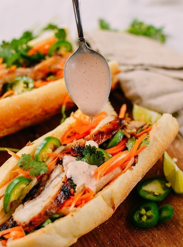 Spooning Sriracha Mayo on Banh Mi, cwww5.fioekdjsdas.cf