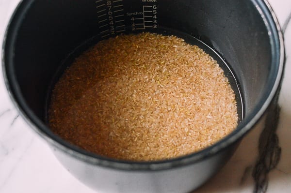 Brown rice in rice cooker pot, cwww5.fioekdjsdas.cf