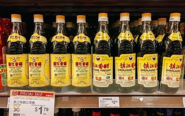 Bottles of Chinkiang and Zhenjiang vinegar on store shelf, cwww5.fioekdjsdas.cf