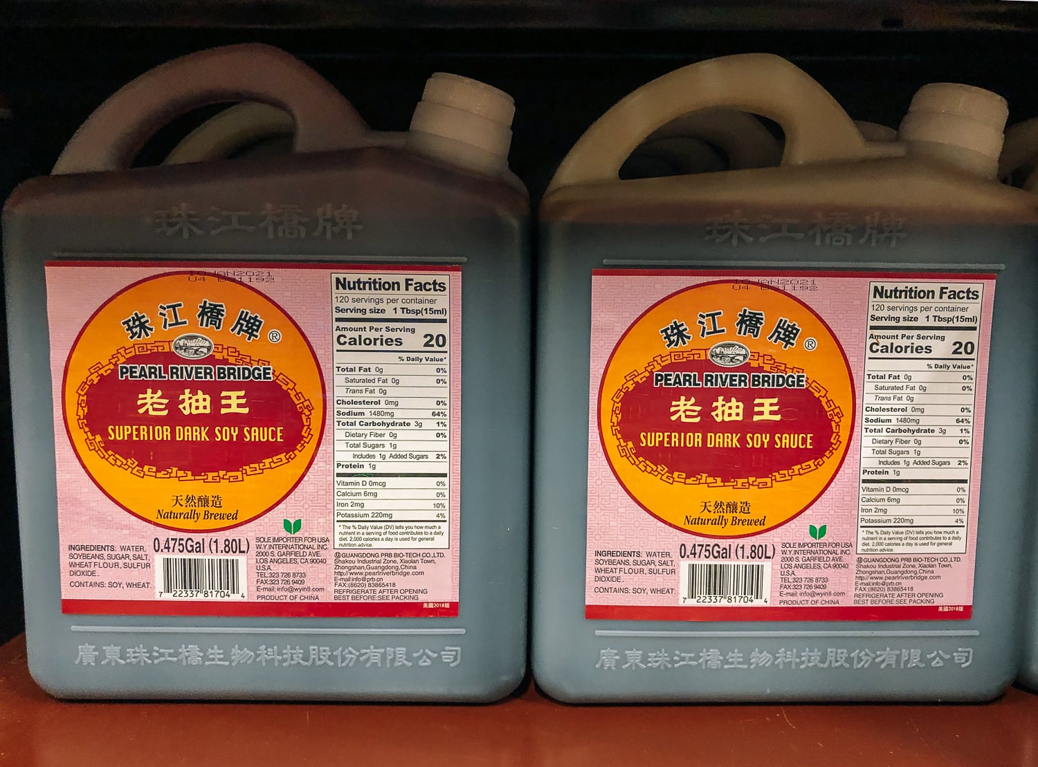 Bulk jugs of Pearl River Bridge dark soy sauce, cwww5.fioekdjsdas.cf