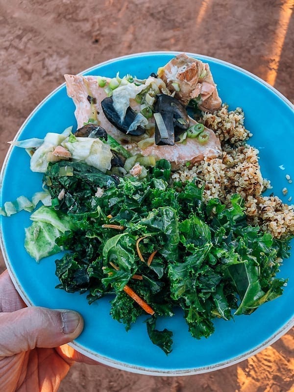 Salmon, quinoa, kale salad dinner at canyonlands by cwww5.fioekdjsdas.cf