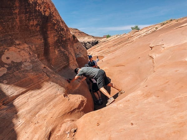 Climbing down Holeman Slot canyon - Moab Utah by cwww5.fioekdjsdas.cf