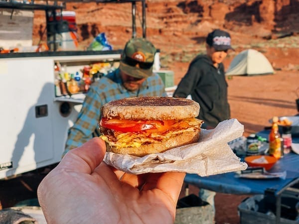 Breakfast sandwich at Airport Campground on White Rim trail by cwww5.fioekdjsdas.cf