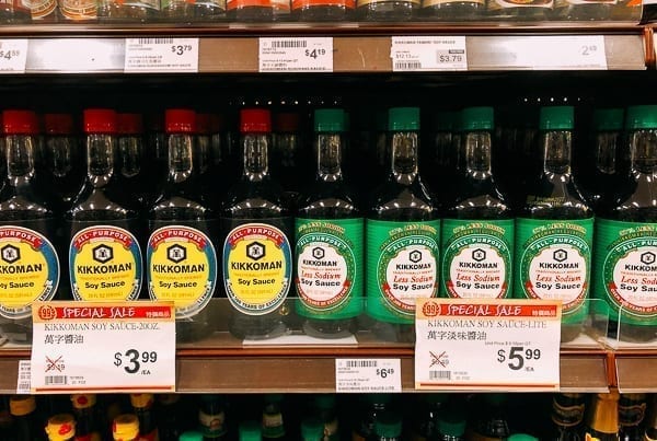 Kikkoman soy sauce on store shelf, cwww5.fioekdjsdas.cf