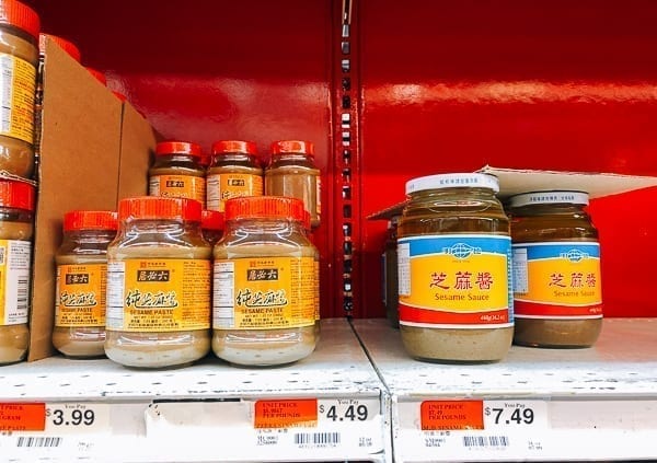 Brands of Chinese sesame paste on store shelf, cwww5.fioekdjsdas.cf