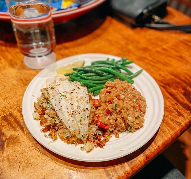 Crab stuffed flounder with lobster risotto and green beans, cwww5.fioekdjsdas.cf