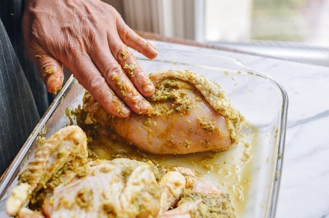 Rubbing marinade into chicken pieces, cwww5.fioekdjsdas.cf