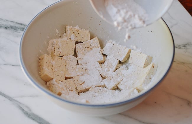Adding spiced flour and cornstarch dredge to tofu, cwww5.fioekdjsdas.cf