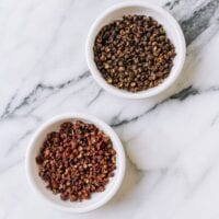 Red and Green Sichuan Peppercorns in small dishes, cwww5.fioekdjsdas.cf
