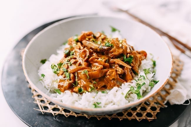 Vegan Filipino Adobo with Seitan over white rice, cwww5.fioekdjsdas.cf