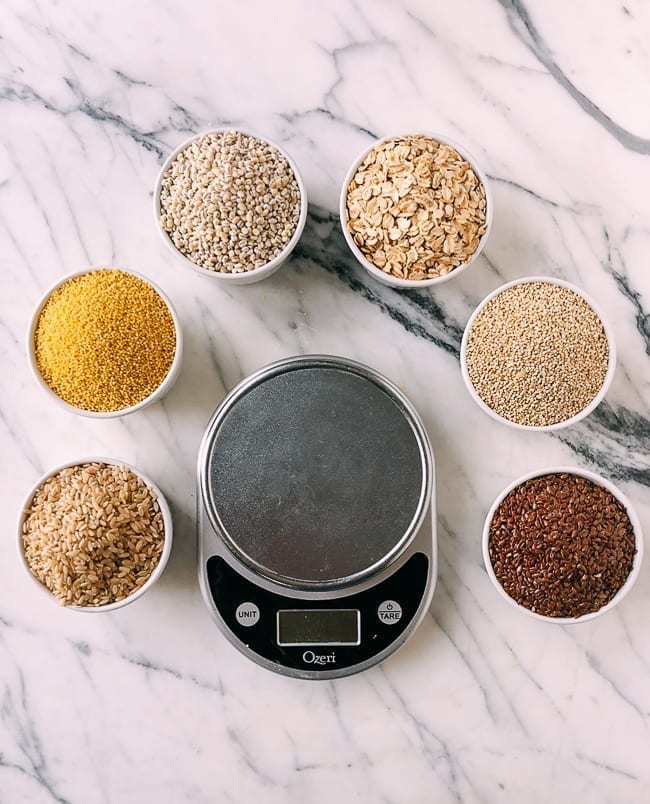 1 cup each of six different grains around digital scale, cwww5.fioekdjsdas.cf