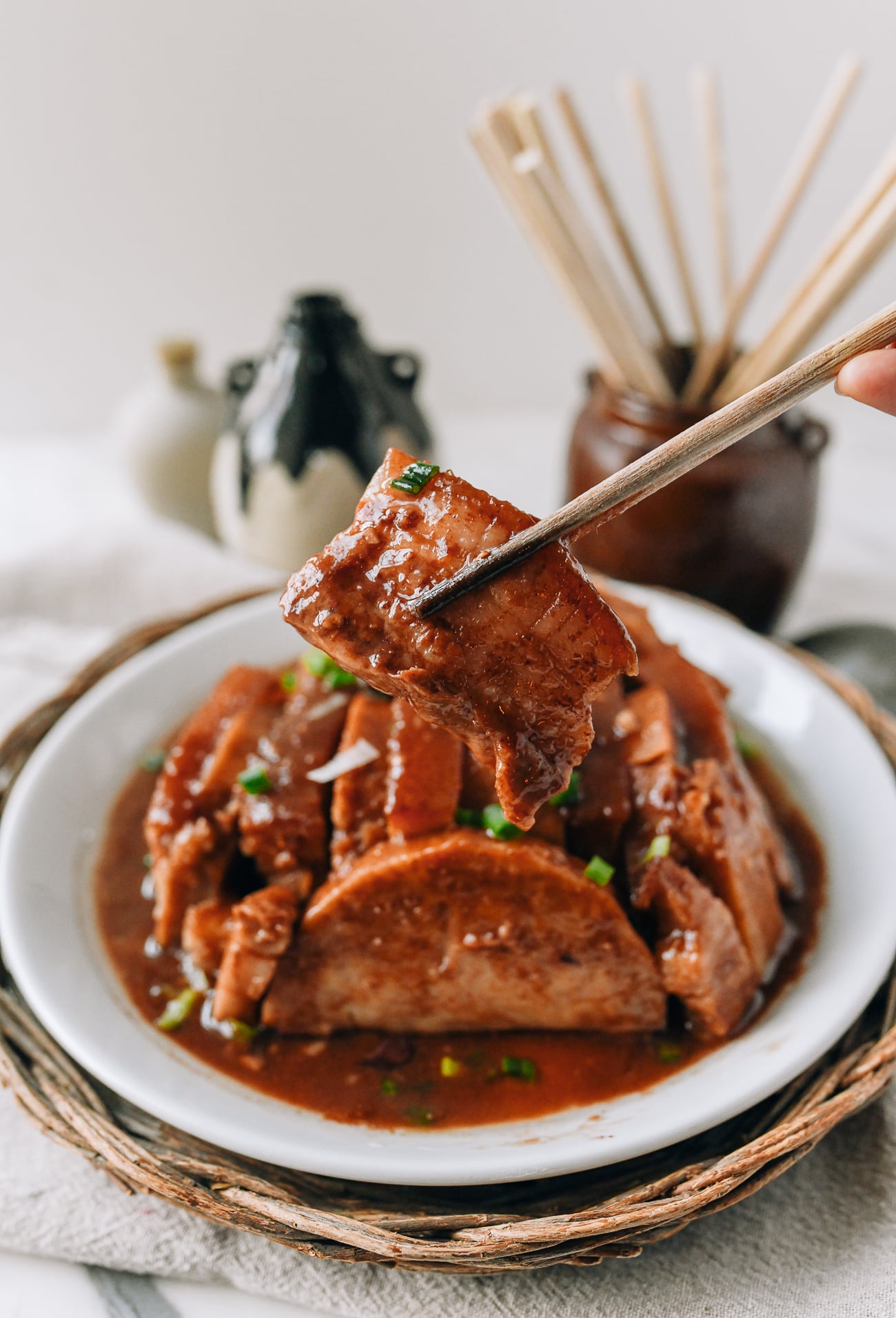 Steamed Pork Belly with Taro (Wu Tau Kau Yuk)