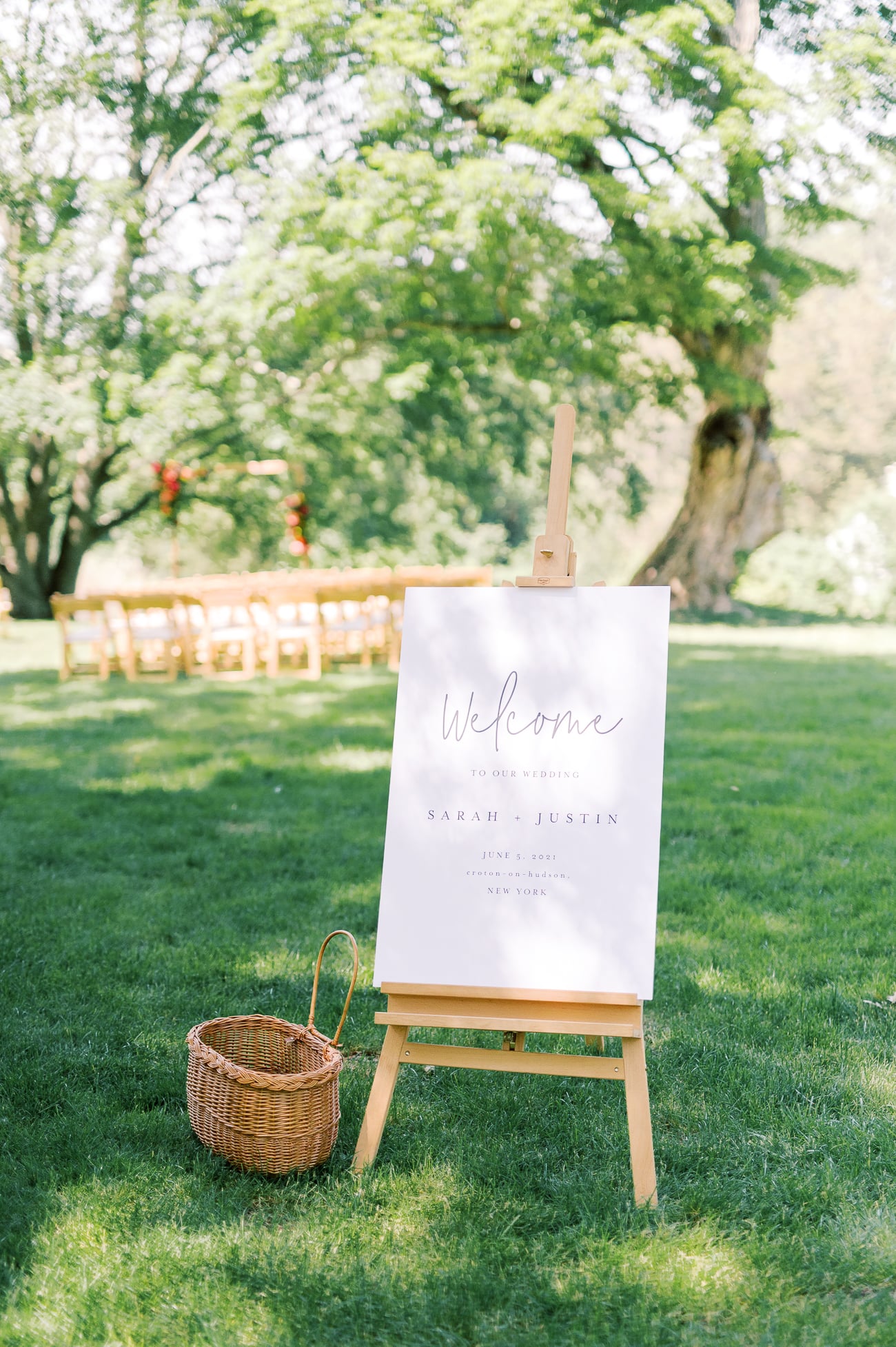 Wedding welcome sign