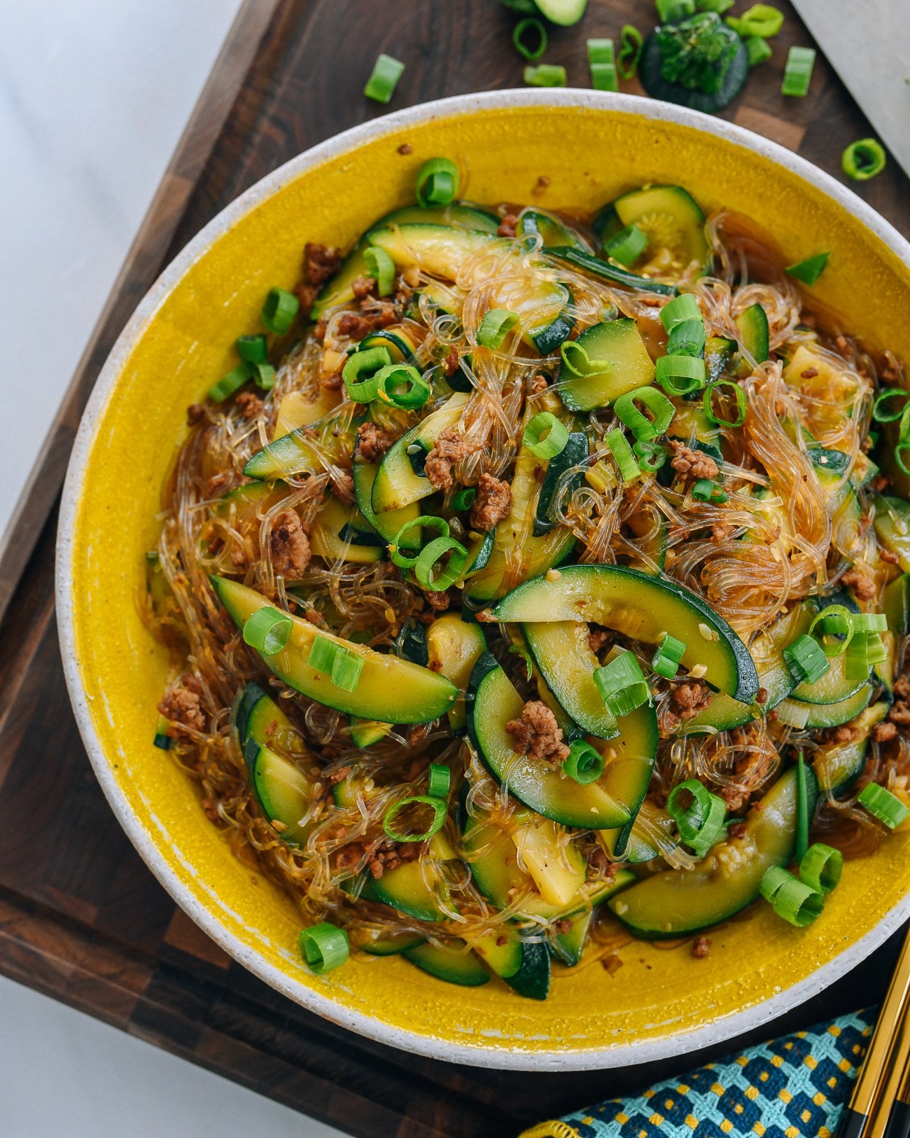 Zucchini with Glass Noodles