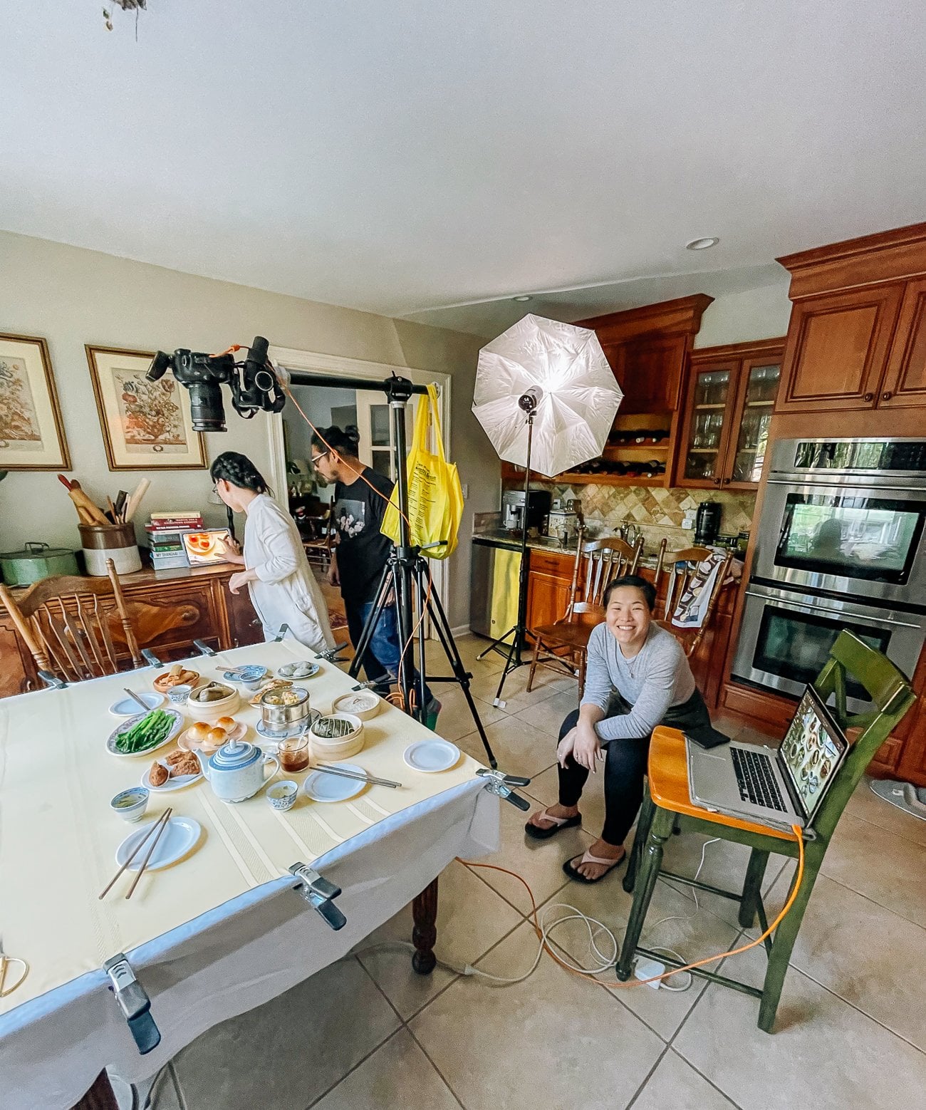 The Woks of Life cookbook photo shoot