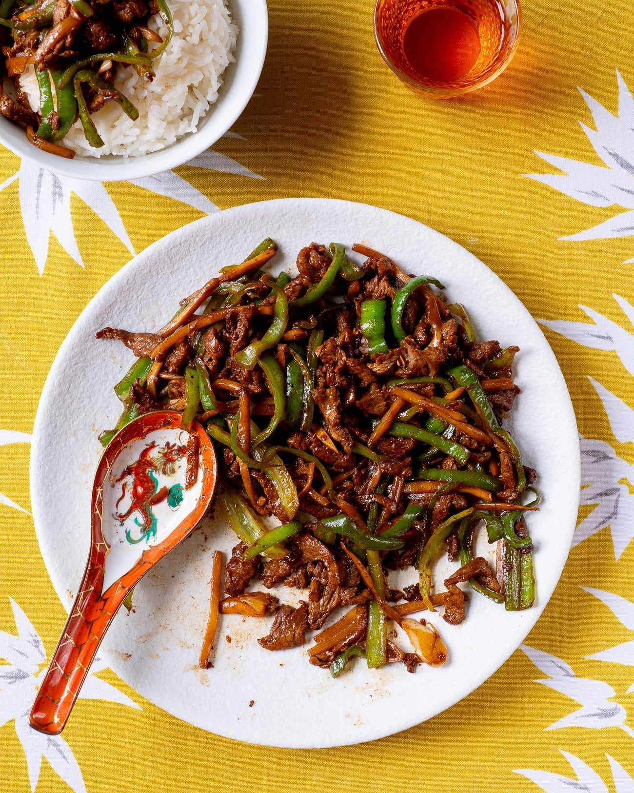 Beef with Bamboo Shoots and peppers