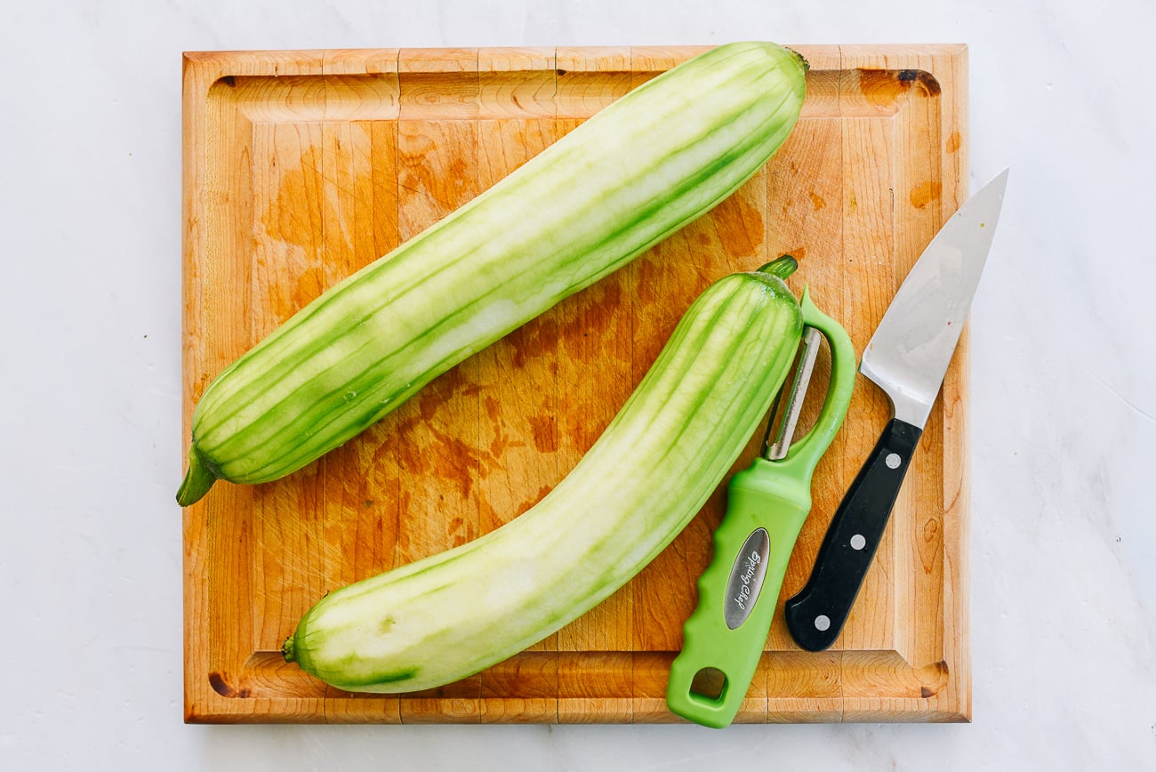 peeled luffa