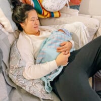 Sarah with baby