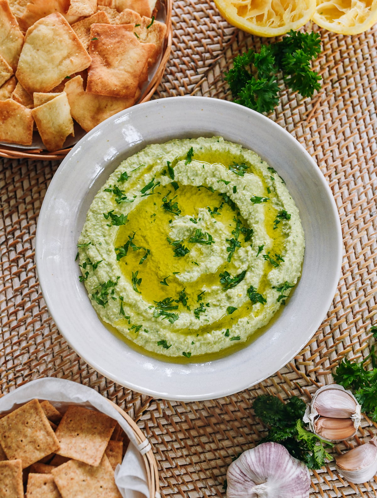 Edamame hummus 
