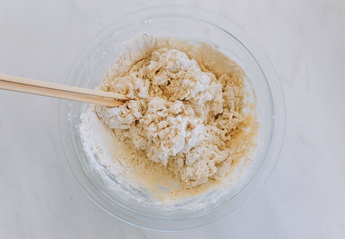 mixing dough