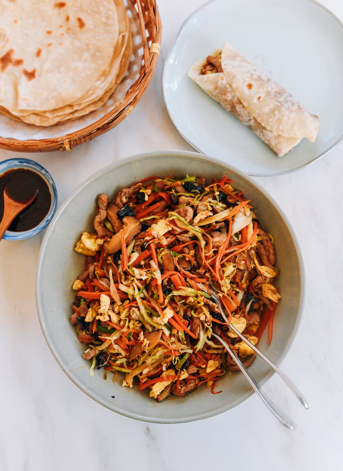 moo shu pork mixture